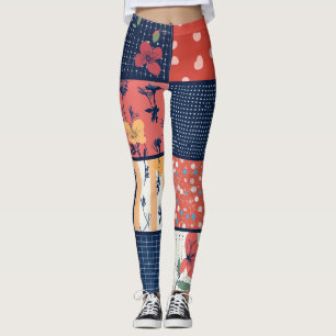 Muster für Vintage Blumenmuster (2) Leggings