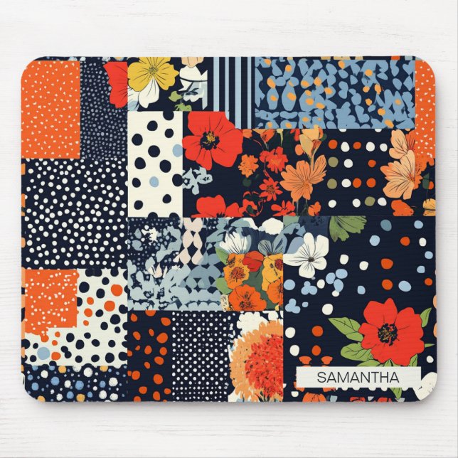 Muster für Vintage Blumenmuster (3) Mousepad (Vorne)