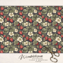 Muster für Vintage Erdbeerfelder