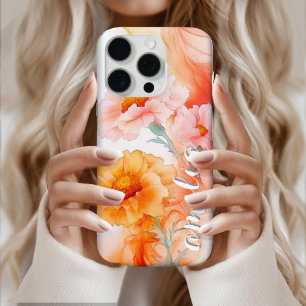 Muster für Vintage florale Pflanze Monogram Case-M iPhone 16 Pro Hülle