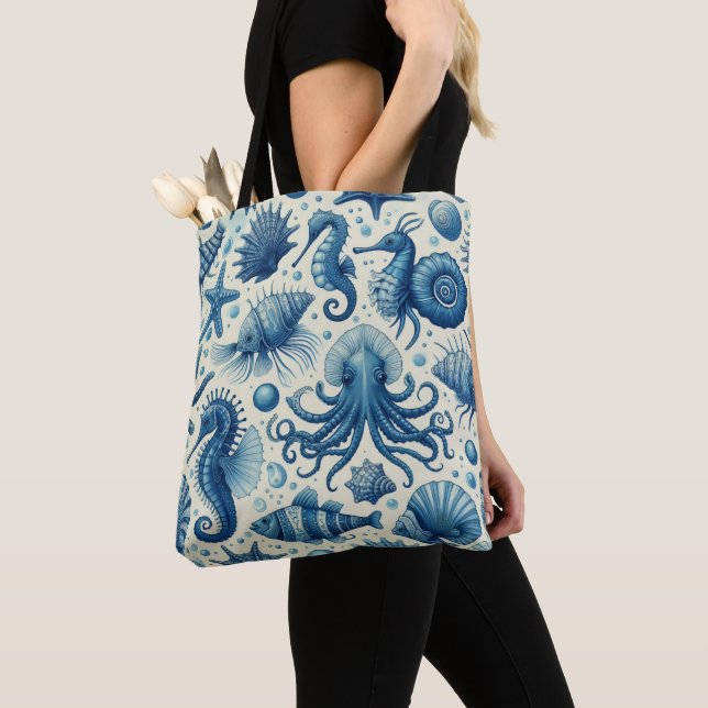 Muster für Vintage Meereswelt Tasche (Von Nahem)
