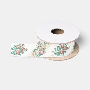 Muster für Vintage Rose - Multifunktionsleiste Satinband