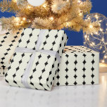 Muster für Vintage Schwarz-weiße geometrische Punk Geschenkpapier<br><div class="desc">Faltpapier für Vintage schwarz-weiß geometrische Punkte</div>