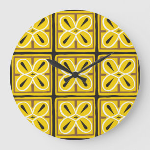 Muster für Vintage Zierfliesen Große Wanduhr