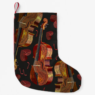 Muster für Violin Red Heart Music Kleiner Weihnachtsstrumpf