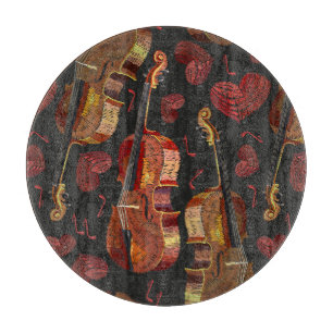 Muster für Violin Red Heart Music Schneidebrett