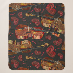 Muster für Violin Red Heart Music Sherpadecke