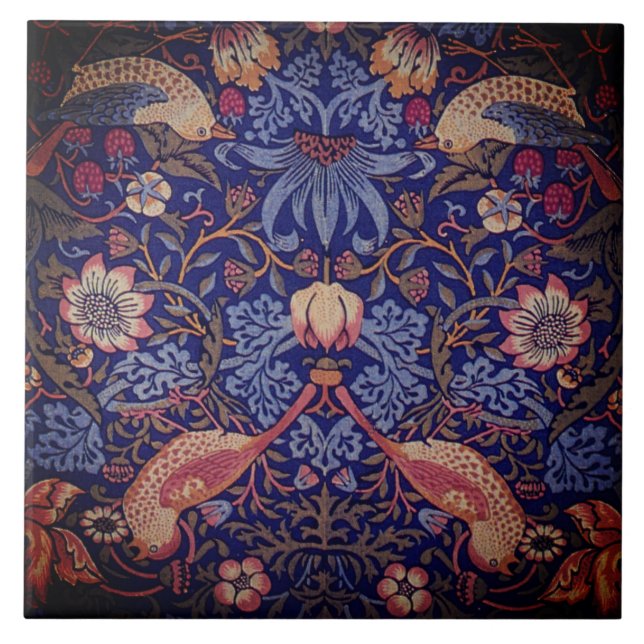 Muster für Vogelstäbe 2  Fliese (Vorderseite)