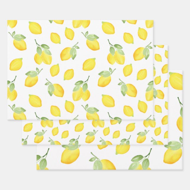 Muster für Wasserfarben Geschenkpapier Set (Set)