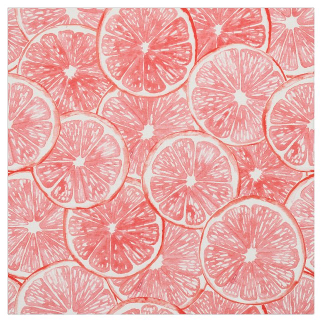 Muster für Wasserfarben-Grapefruits Stoff (Muster)