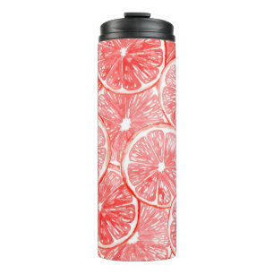 Muster für Wasserfarben-Grapefruits Thermosbecher