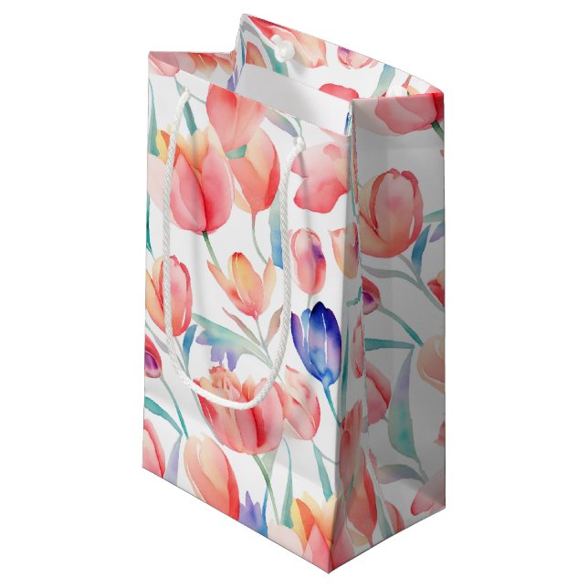 Muster für Wasserfarben Kleine Geschenktasche Kleine Geschenktüte (Vorderseite Schrägansicht)