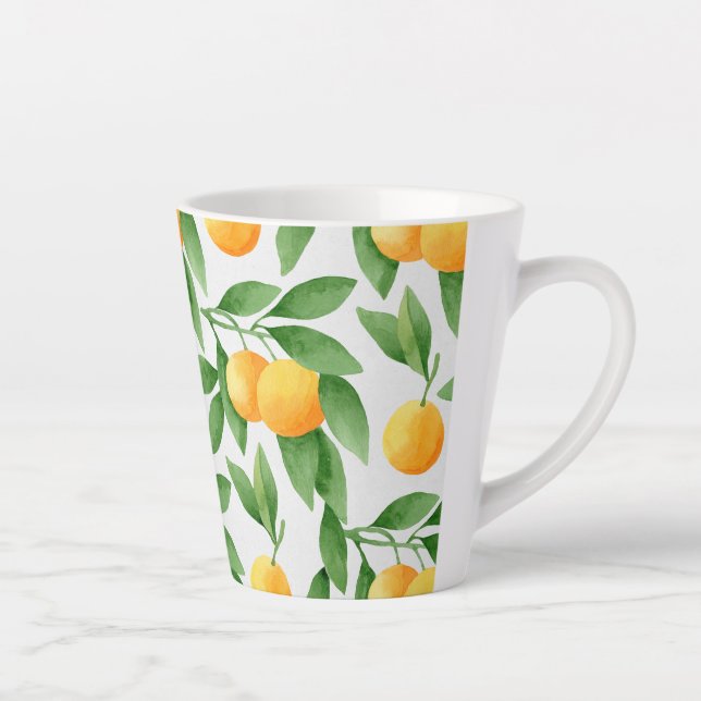 Muster für Wasserfarben oder Mandarinen Milchtasse (Rechts)