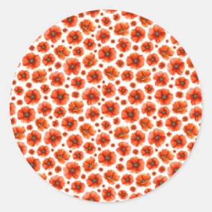 Muster für Wasserfarben Runder Aufkleber