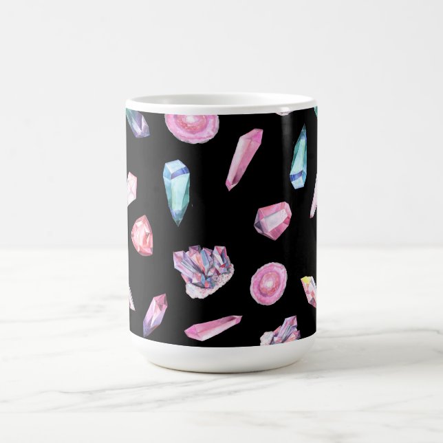 Muster für Wasserfarben und Kristalle Kaffeetasse (Mittel)