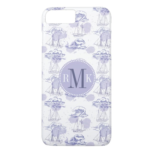 Muster für Wasserfarbwagen und Schiffe Case-Mate iPhone Hülle (Rückseite)