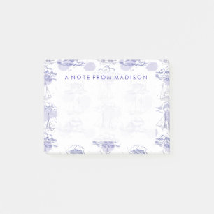 Muster für Wasserfarbwagen und Schiffe Post-it Klebezettel