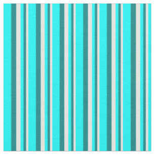 Muster für weiße, Aquamarine und zykfarbene Streif Stoff