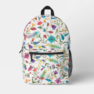 Muster für wild lebende Blume Bedruckter Rucksack