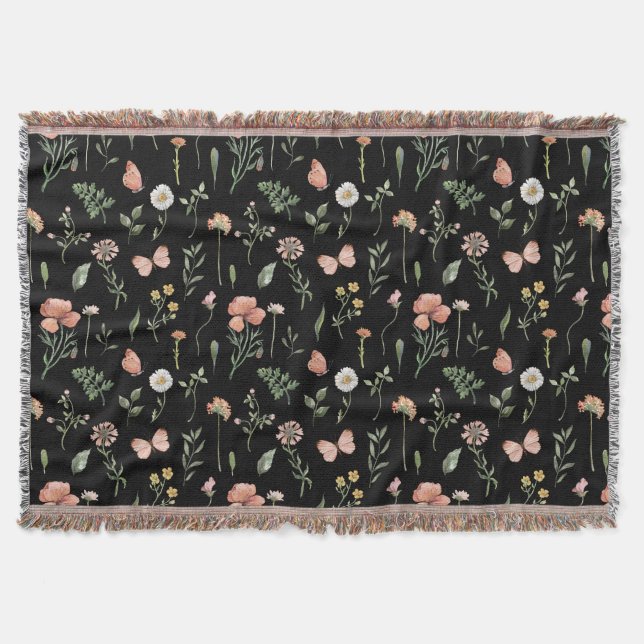 Muster für Wildblumen Decke (Vorderseite)