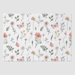 Muster für Wildblumen Seidenpapier