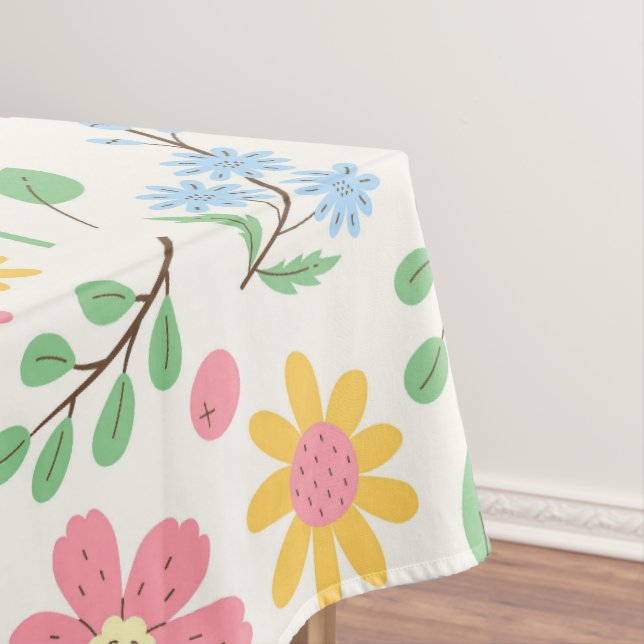 Muster für Wildblumen Tischdecke (Beispiel)