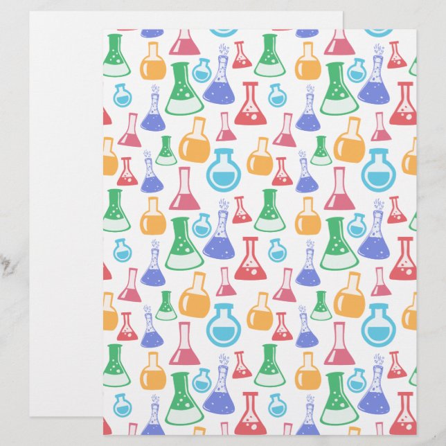 Muster für Wissenschaft/Chemie Cardstock (Vorne/Hinten)