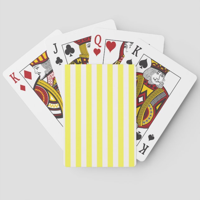 Muster Gelb und Weiß Spielkarten (Rückseite)