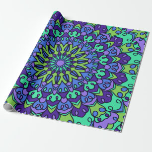 Muster Geometrisch Vintage Trendig Süß Geschenkpapier