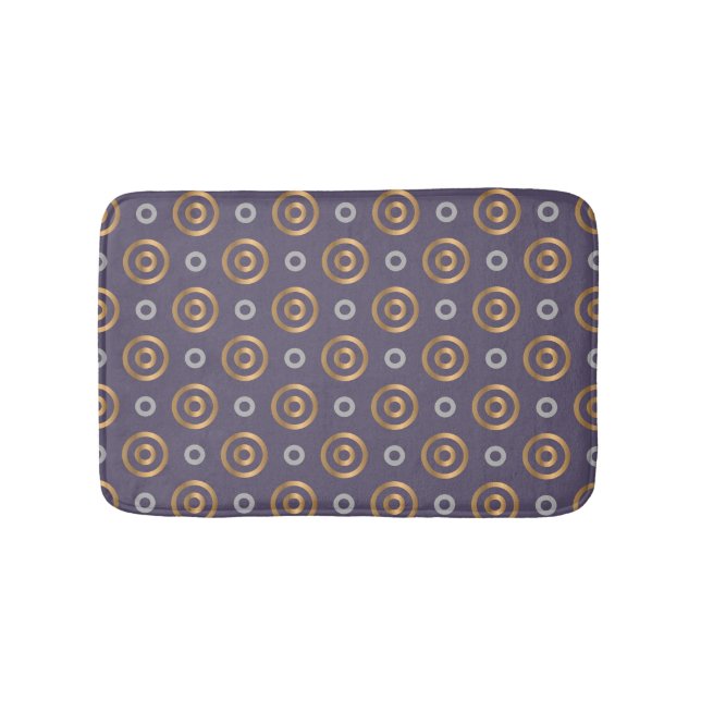 Muster geometrischer Kreise Badematte (Vorderseite)