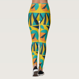 Muster geometrischer Retro-Pop Leggings
