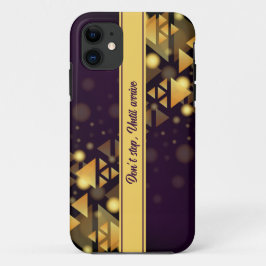 Muster Gold Dreieck iPhone Case