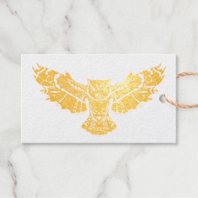 Muster Gold für Ihr Info-Business-Logo Geschenkanhänger (Vorderseite (Horizontal))