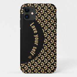 Muster Gold Kreis iPhone Case