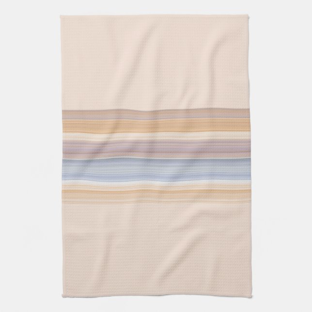 Muster Gold und Blau Geschirrtuch (Vertikal)