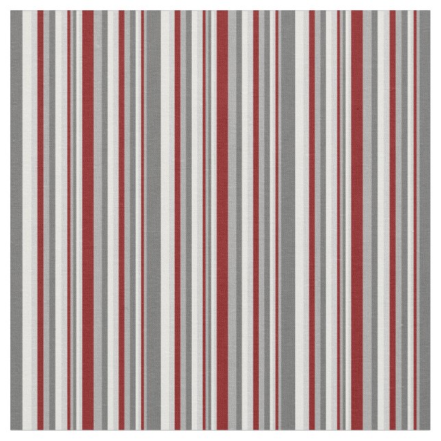 Muster Grau, Maroon & Mint Cream Streifen Stoff (Nahaufnahme)