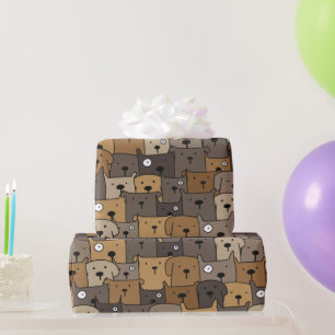 Muster Haustiere Niedliche Hunde Lover Geschenkpapier