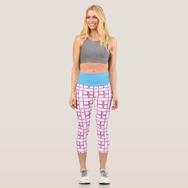 Muster High Waisted Capris (Vorderseite)