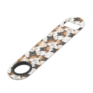 Muster-Hundetatzen Boxer Speed Flaschenöffner