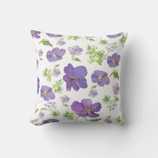 Muster im Stil der provenzalischen lila Blume Kissen