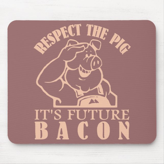 Muster in BACON-Farbmousepad Mousepad (Vorne)