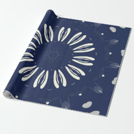 Muster in Blau und Weiß Geschenkpapier