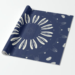 Muster in Blau und Weiß Geschenkpapier