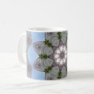 Muster in Grau und Blau Kaffeetasse