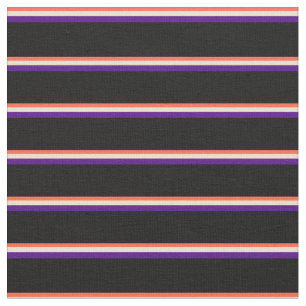 Muster in Rot, Beige, Indigo und Schwarz Stoff