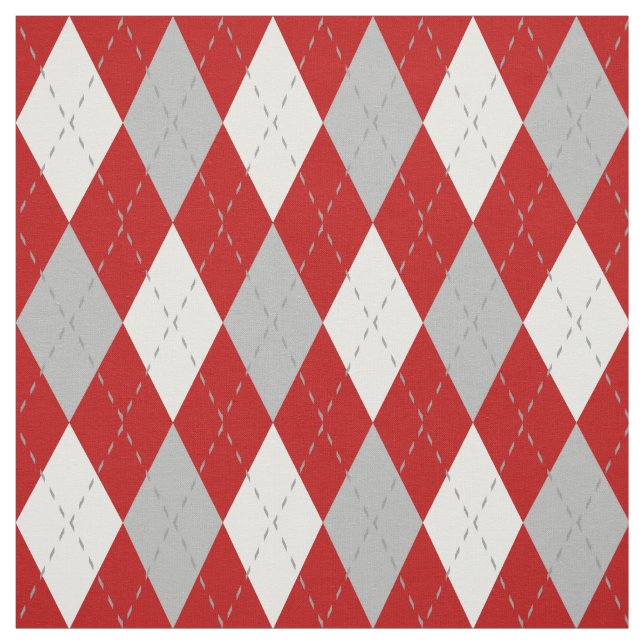 Muster in Rot-Weiß-Raute Stoff (Muster)