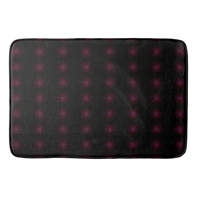 Muster in schwarz und rosa badematte (Vorderseite)