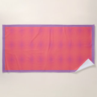 Muster in weichem Rosa und Lila Strandtuch