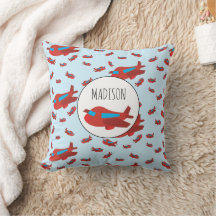 Muster-Individuelle Name für Red & Blue Airplane
