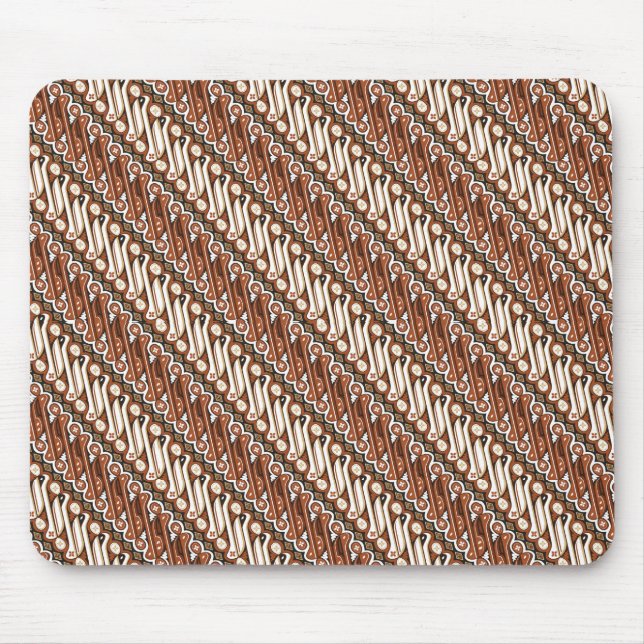 Muster indonesischer Batik  Mousepad (Vorne)